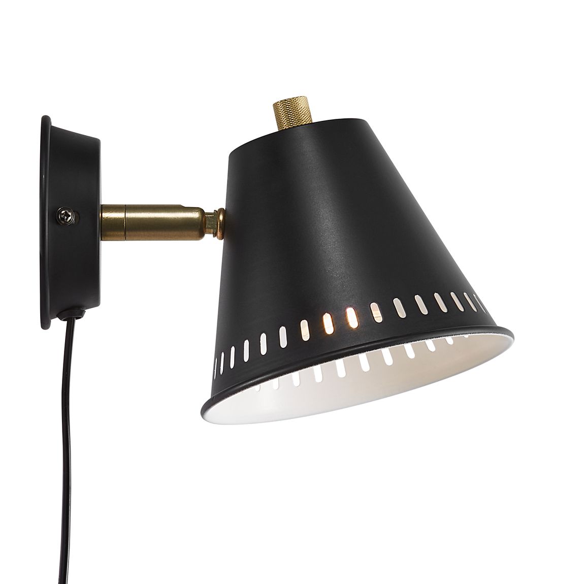 Pine Wandlampe GU10 Schwarz