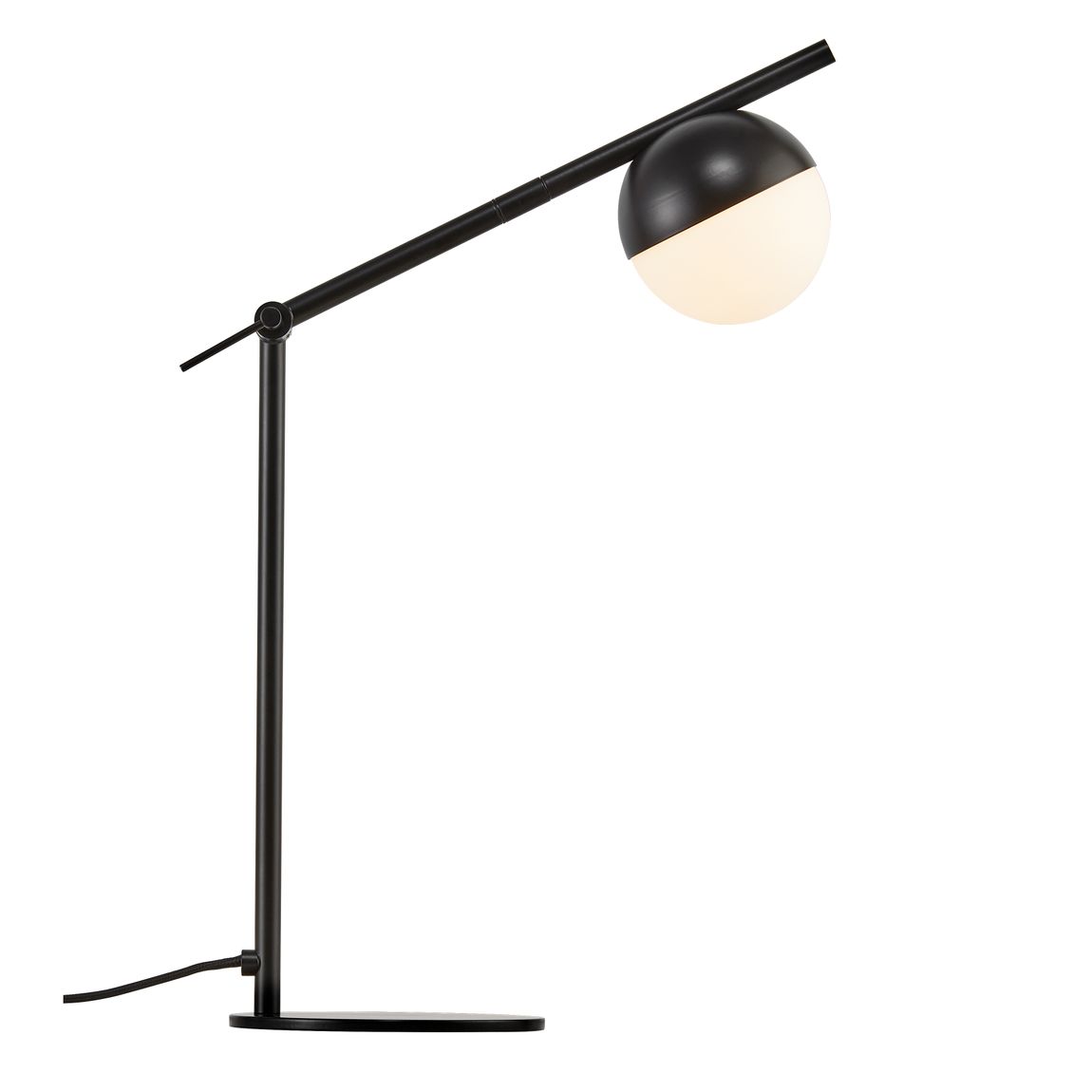 Contina Tischlampe Leselampe Ø 10 cm Schwarz/Weiß