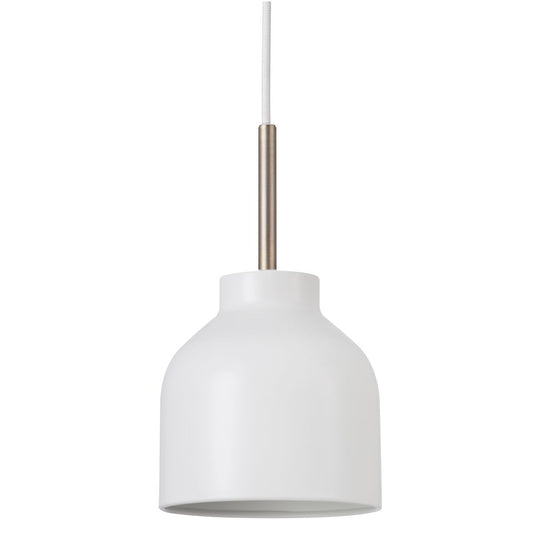 Julian Pendellampe Hängelampe Ø 13 cm Weiß/Silber