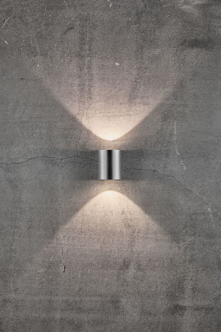 Canto 2 Wandlampe LED Edelstahl