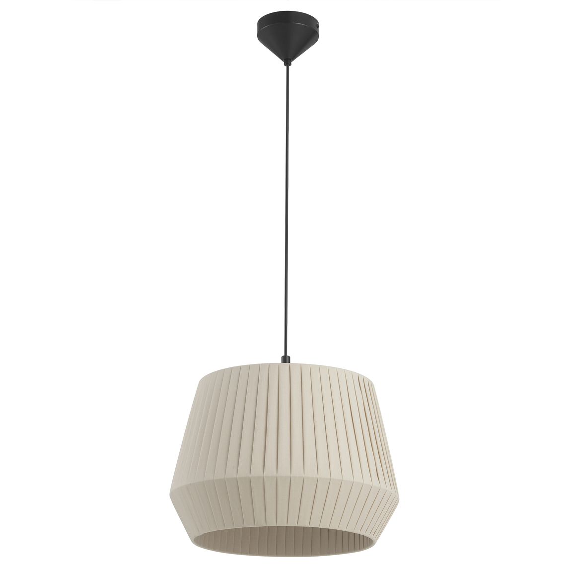 Dicte Pendellampe Hängelampe Ø 40 cm Beige/Schwarz