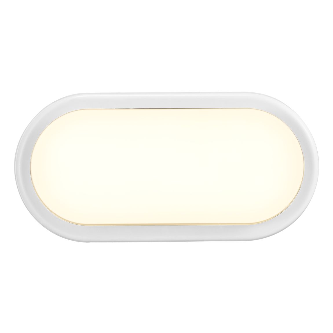 Cuba Energy Wandlampe Oval 20,5x10 cm Opalweiß - Voelpe