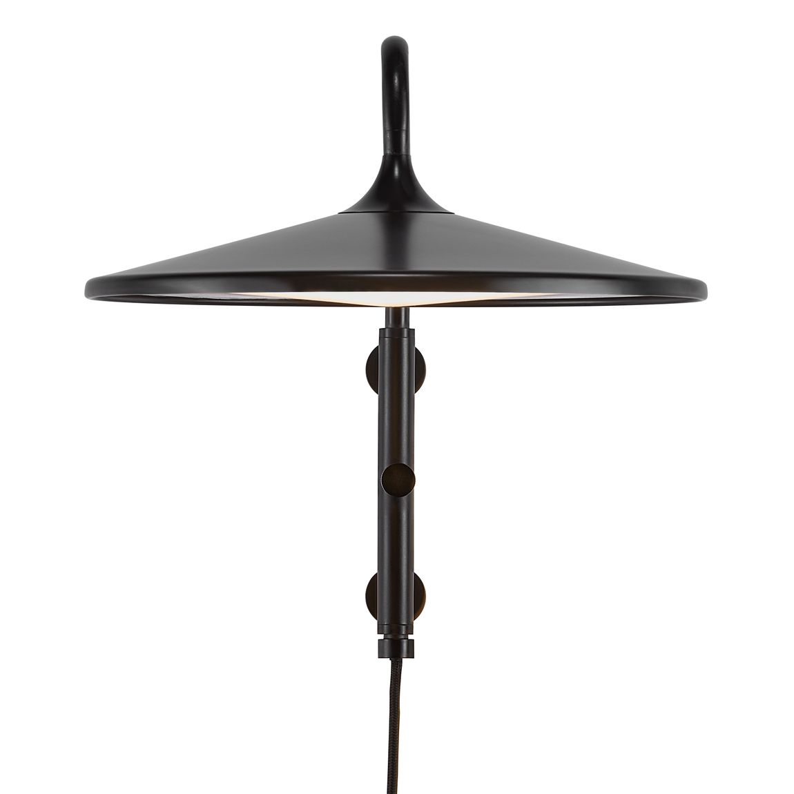 Balance Wandlampe Leselampe Ø 30 cm Schwarz - Voelpe