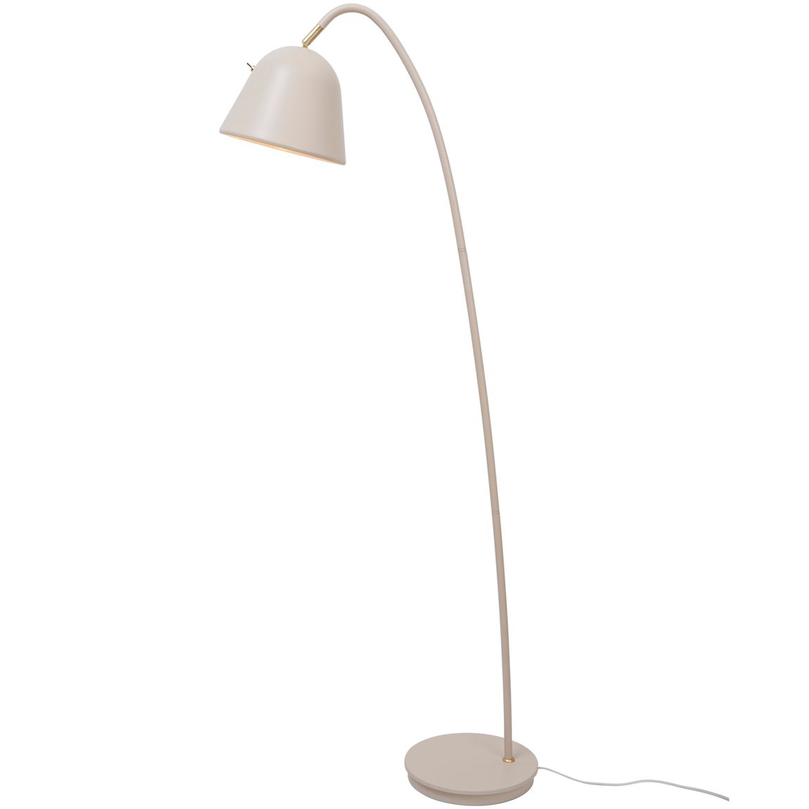 Fleur Stehlampe Leselampe Ø 23,4 cm Weiß / Beige - Voelpe