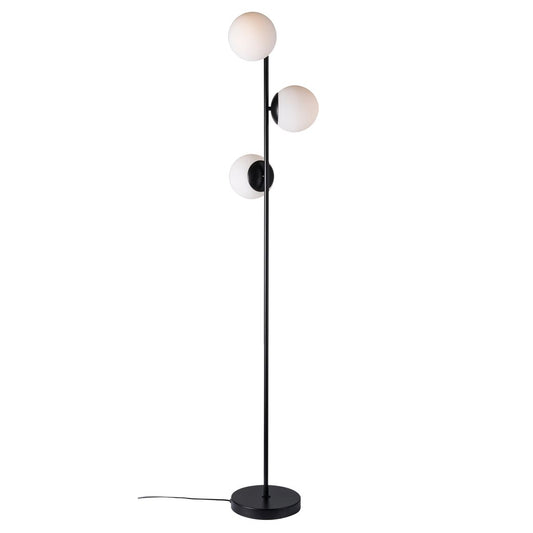 Lilly Stehlampe Leselampe Ø 15 cm Weiß / Schwarz - Voelpe