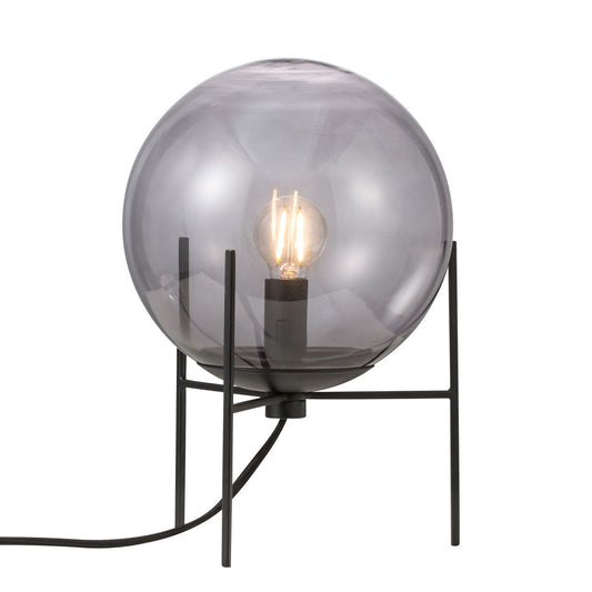 Alton Tischlampe Ø 20 cm Leselampe Rauch / Schwarz