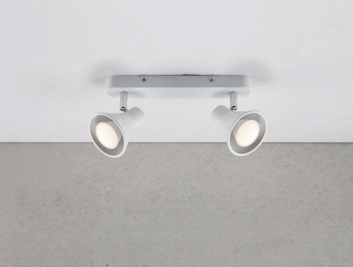 Eik 2er-Spot Ø 8,6 cm Deckenlampe Weiß - Voelpe