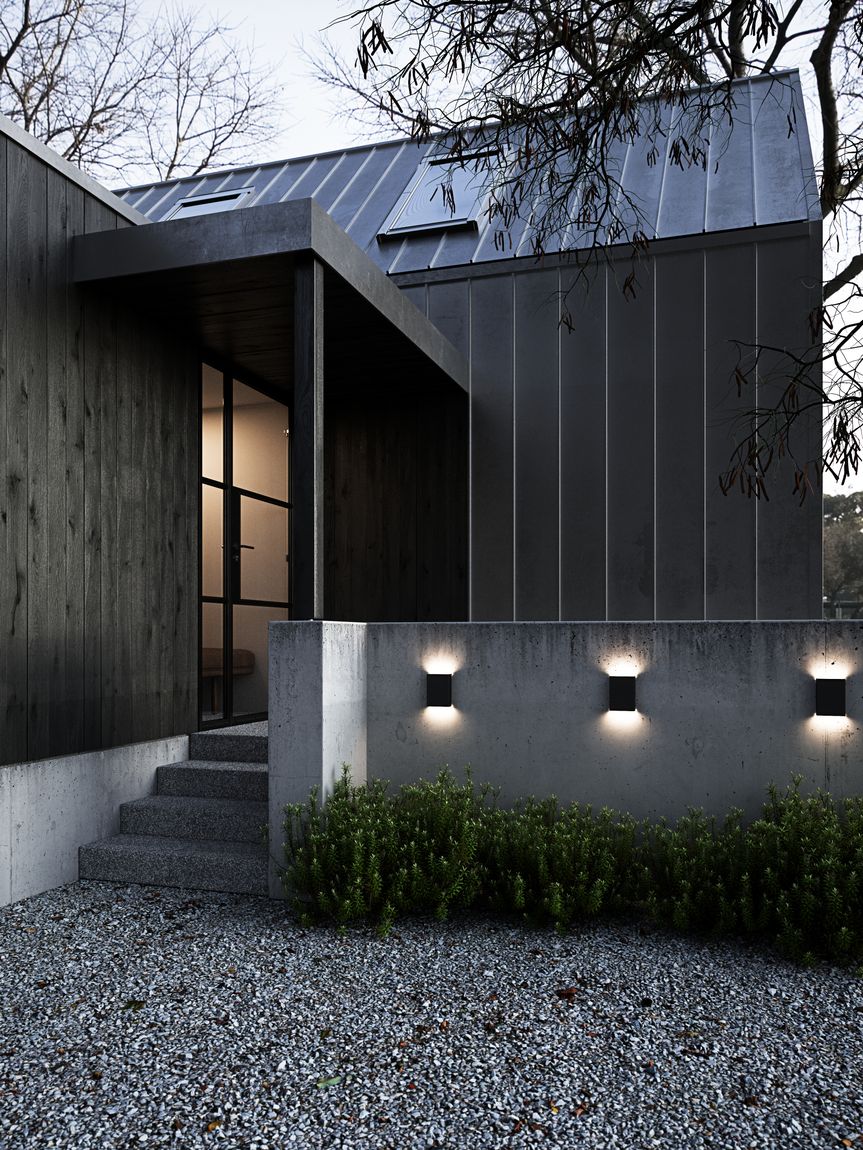 Fold Wandlampe LED 21 x 14,8 cm Schwarz