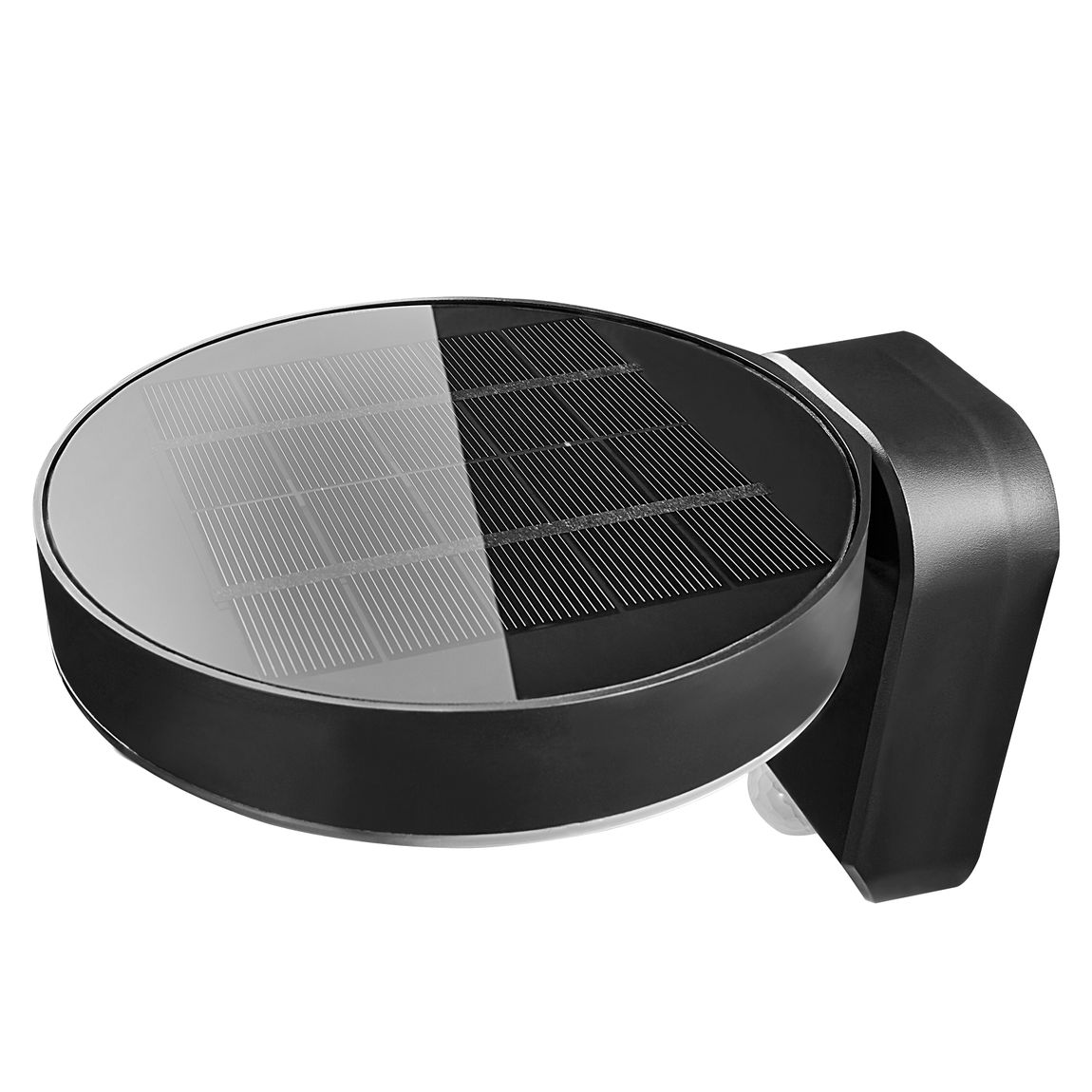 Rica Round Solar Wandlampe Schwarz