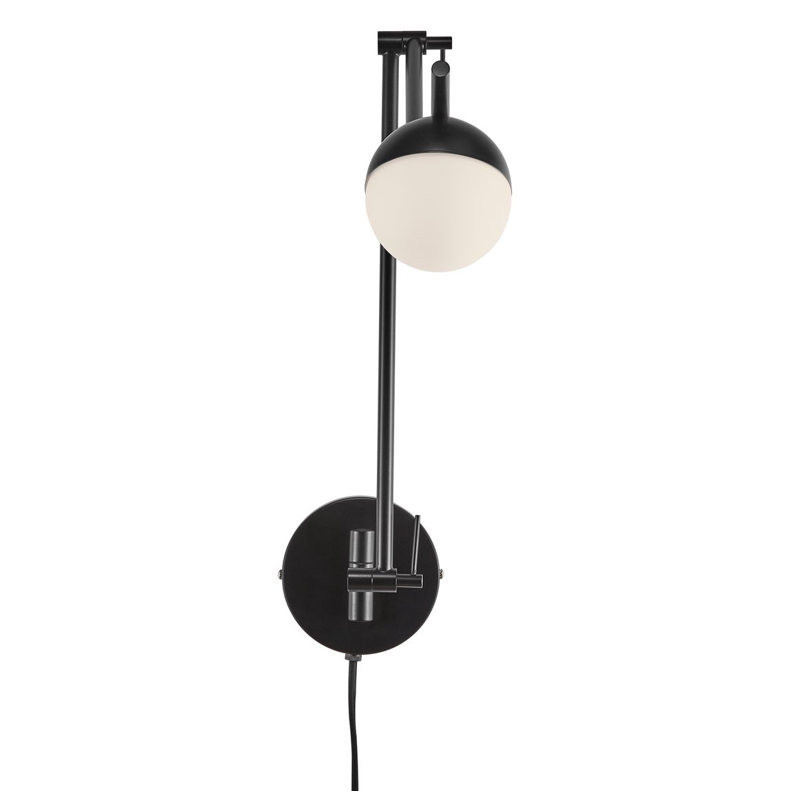 Contina Wandlampe Leselampe Ø 10 cm Schwarz/Weiß