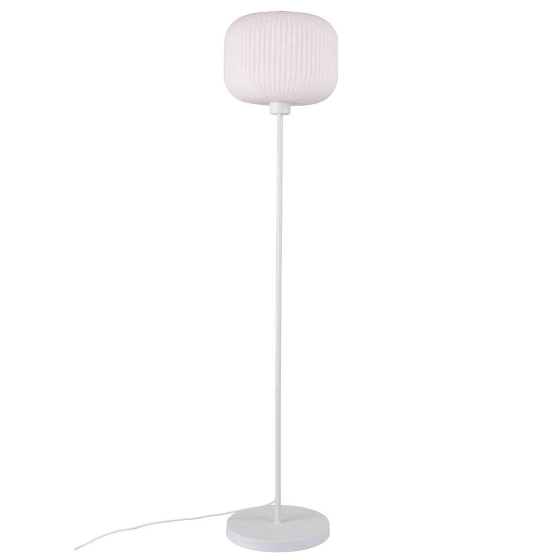 Milford Stehlampe Leselampe Ø 30 cm Weiß - Voelpe