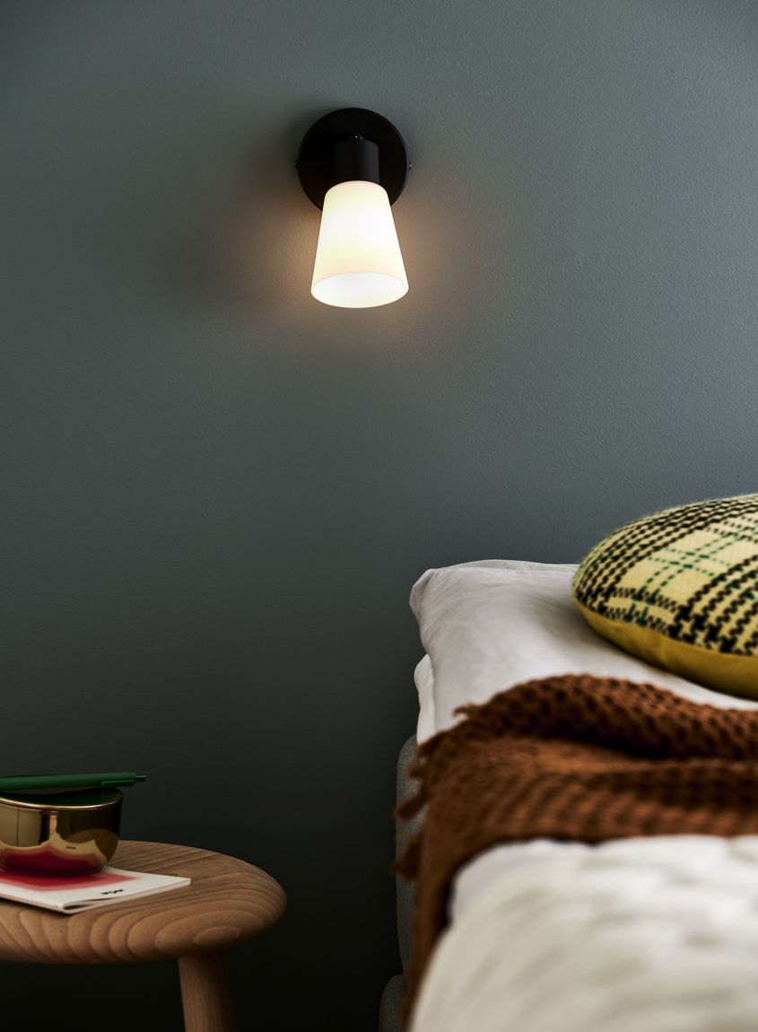 Cole Wandlampe E14 Schwarz