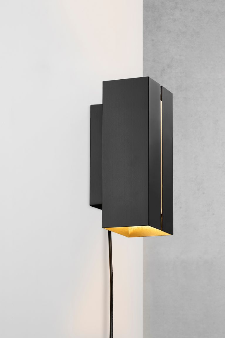 Curtiz Wandleuchte Schwarz Dimmbar