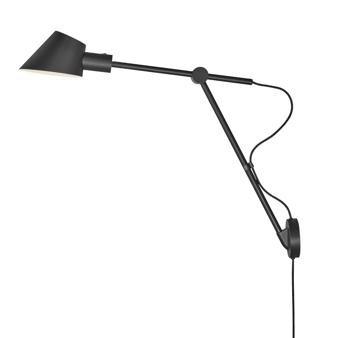 Stay TM Long Wandlampe E27 Schwarz - Voelpe