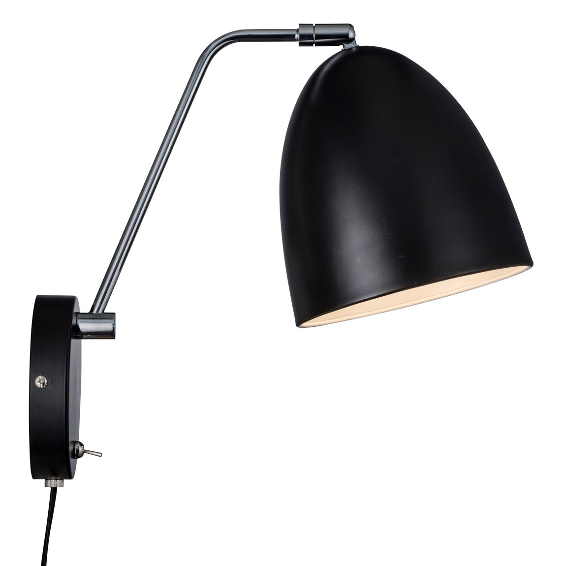 Alexander Wandlampe Leselampe Ø 16 cm Schwarz - Voelpe