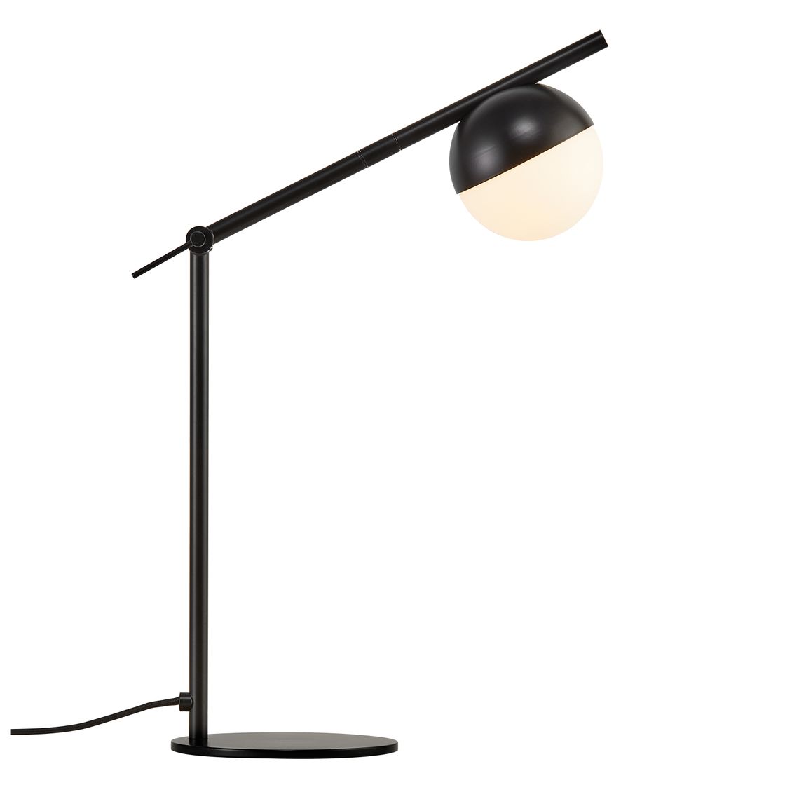 Contina Tischlampe Leselampe Ø 10 cm Schwarz/Weiß