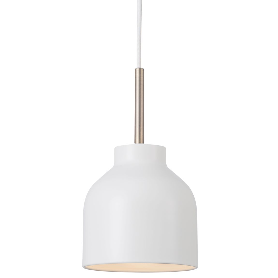 Julian Pendellampe Hängelampe Ø 13 cm Weiß/Silber
