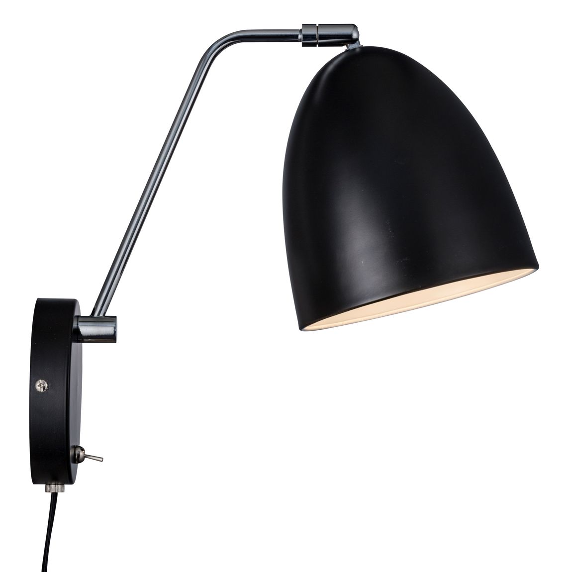Alexander Wandlampe Leselampe Ø 16 cm Schwarz