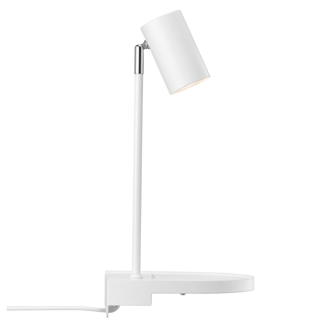 Cody Tischlampe Nachttischlampe Ø 6 cm Weiß - Voelpe