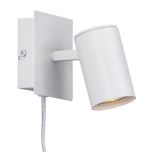 Frida Wandlampe Leselampe Ø 5,1 cm Weiß