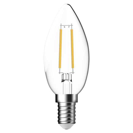 Glühbirne C35 E14 470lm C Transparent 4 Watt - Voelpe