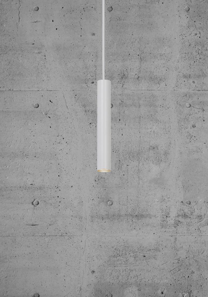 Omari Hängelampe Pendellampe Ø 3 cm Weiß