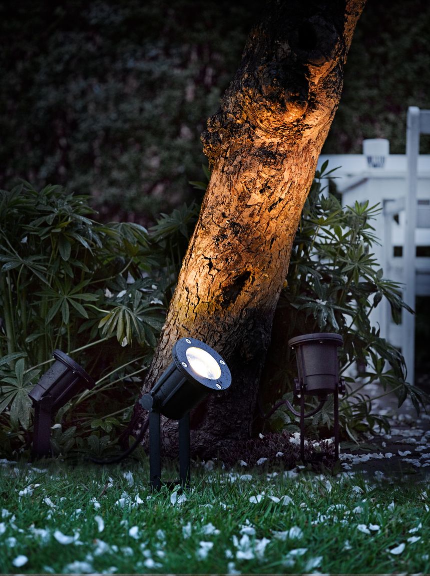Spotlight Gartenlampe Gartenspieß GU10 Schwarz