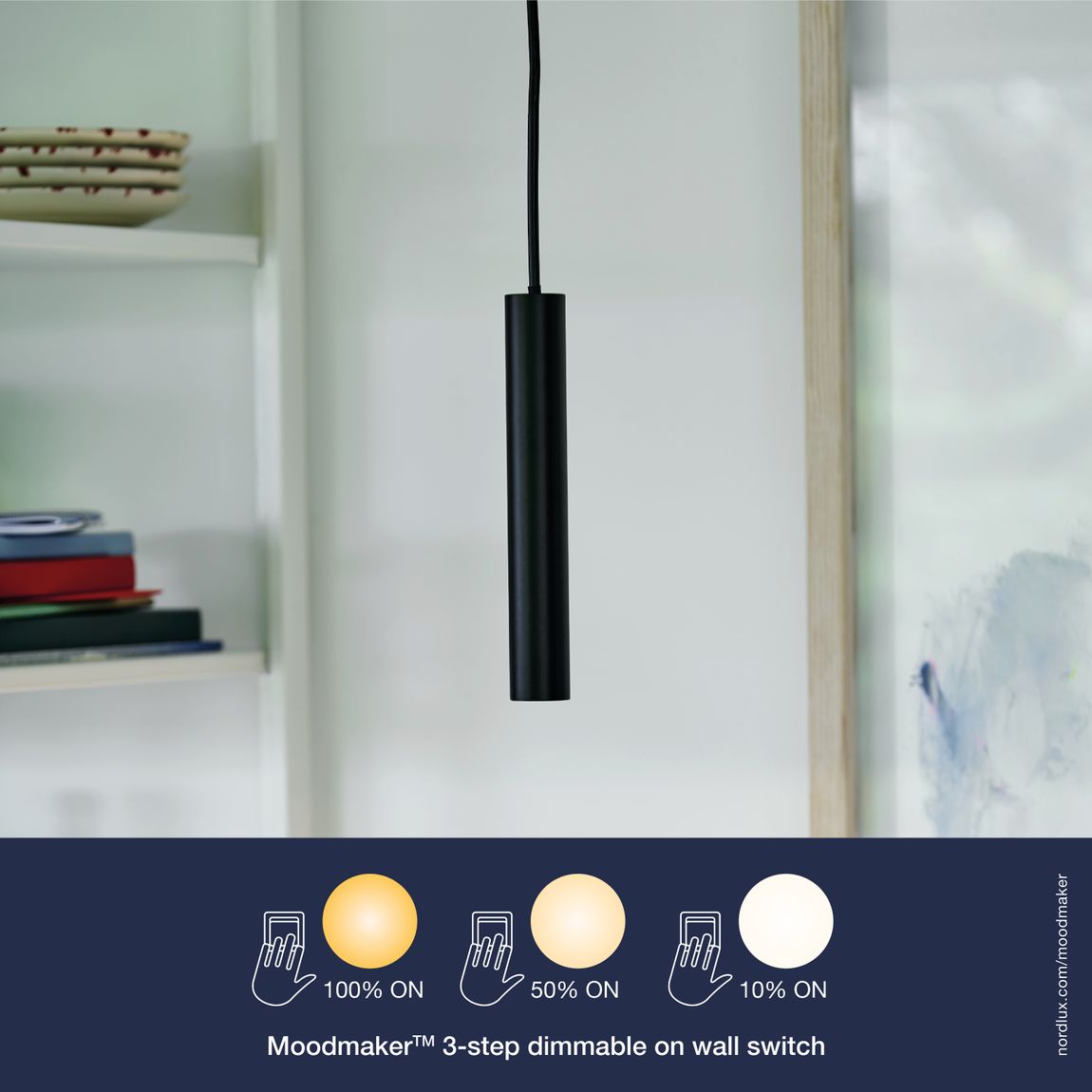 Omari Hängelampe LED Schwarz