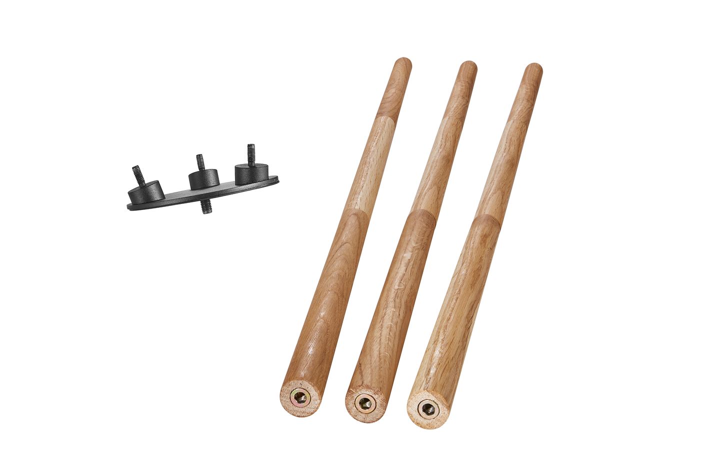 Lampenstativ Tripod für Kettle Gartenlampe Massivholz