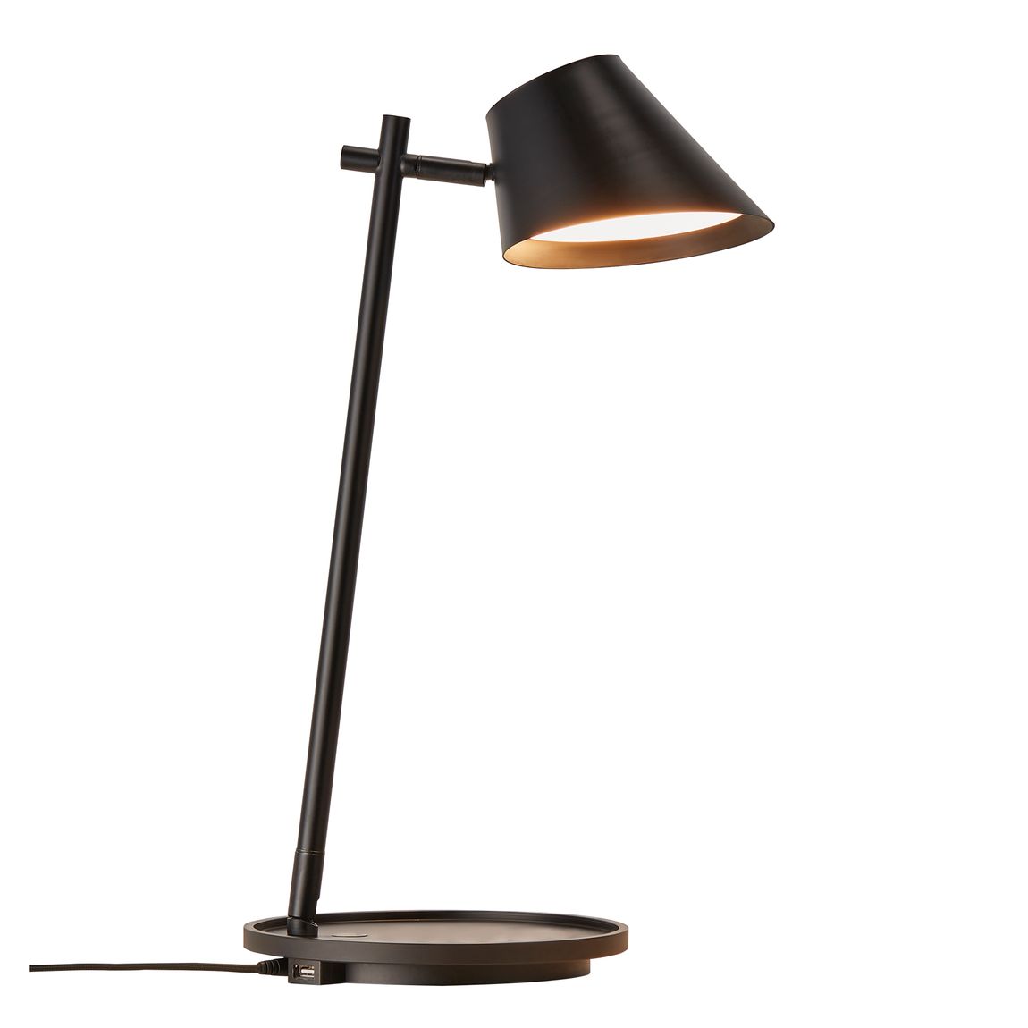 Stay Tischlampe Leselampe Ø 14,5 cm Schwarz - Voelpe