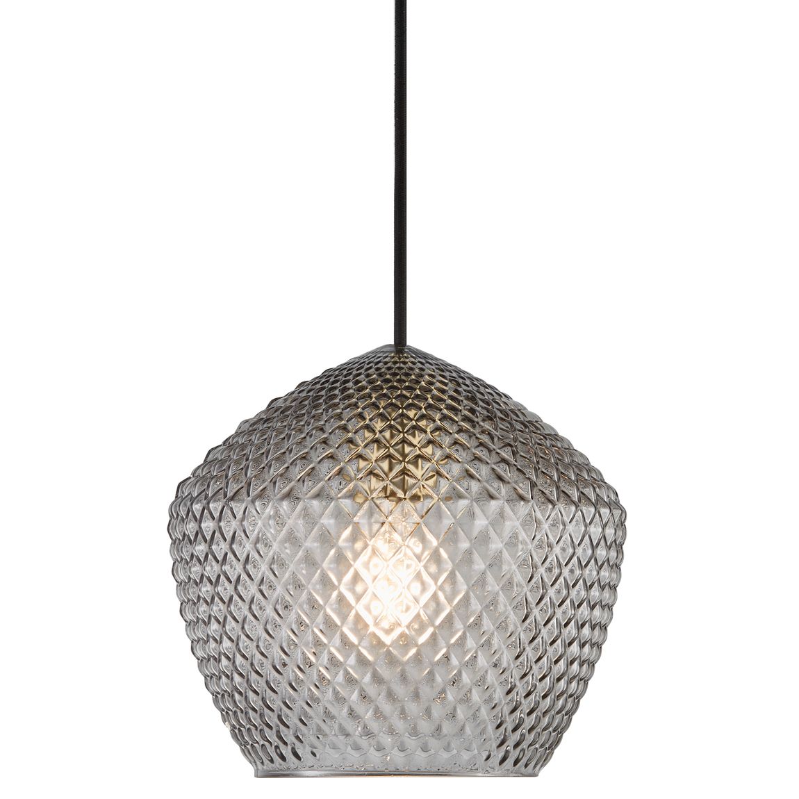 Orbiform Hängelampe Ø 23 cm Rauch / Messing