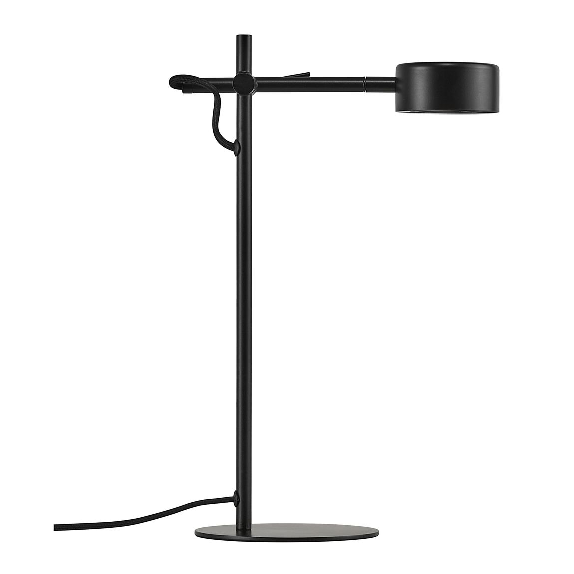 Clyde Tischlampe Leselampe Ø 8,5 cm mit Moodmaker Dimmer Schwarz