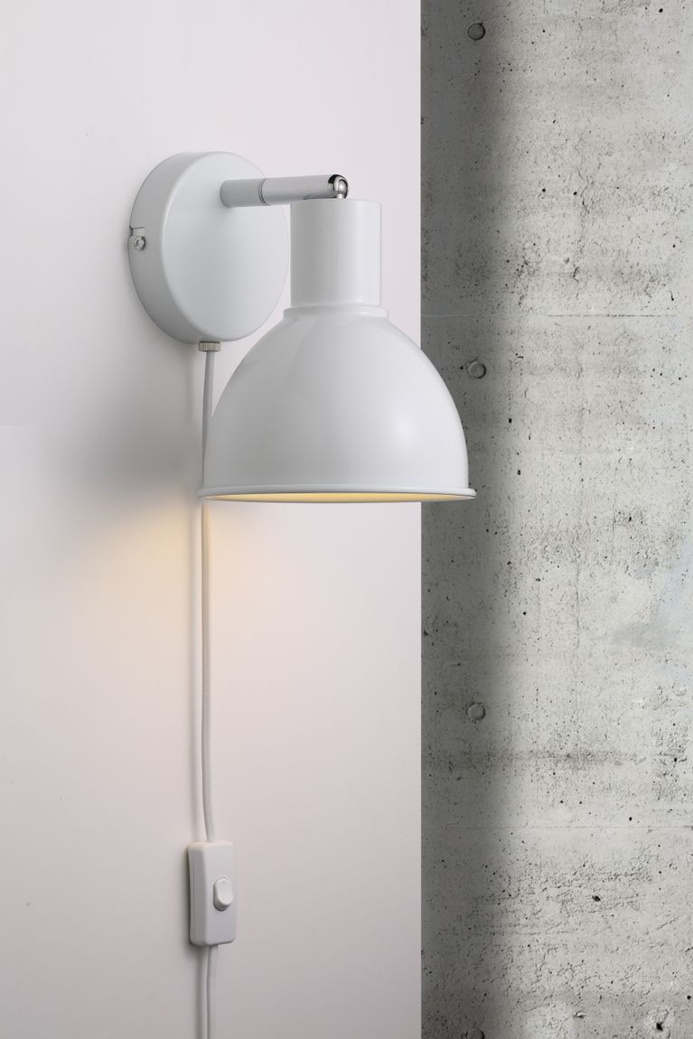 Pop Wandlampe E27 Weiß