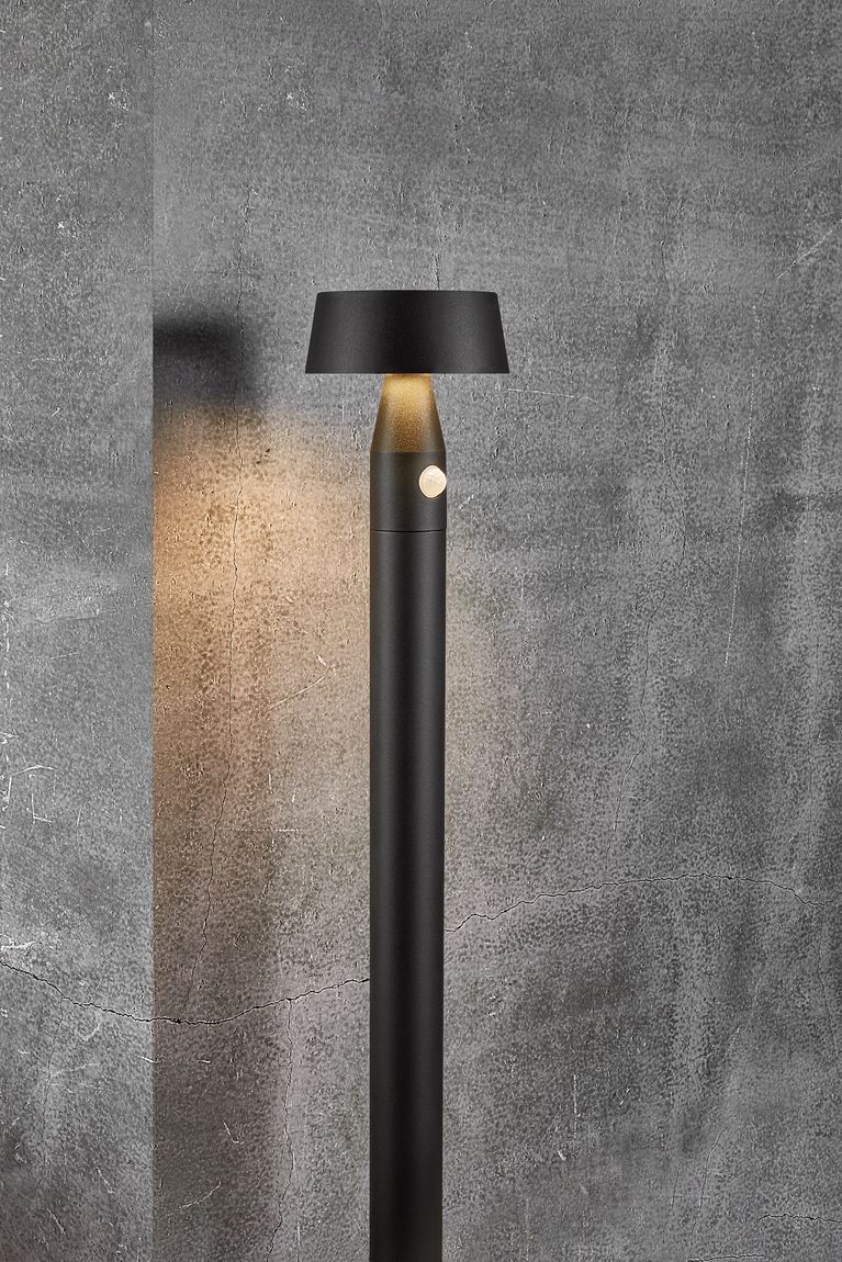 Nama Solarlampe Gartenlaterne Ø 17 cm Schwarz
