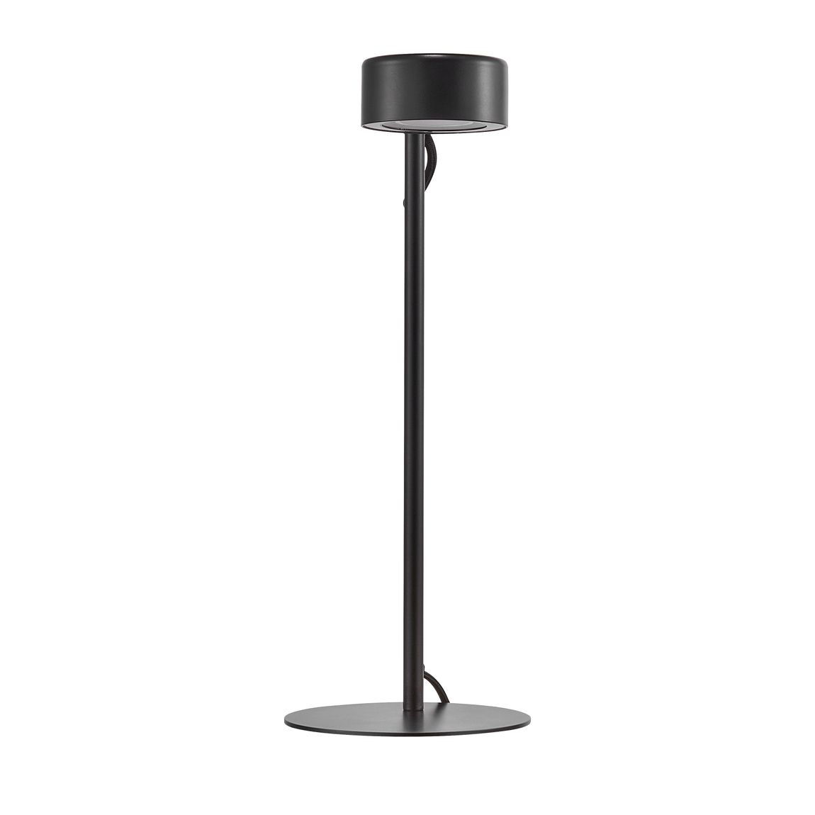 Clyde Tischlampe Leselampe Ø 8,5 cm mit Moodmaker Dimmer Schwarz - Voelpe