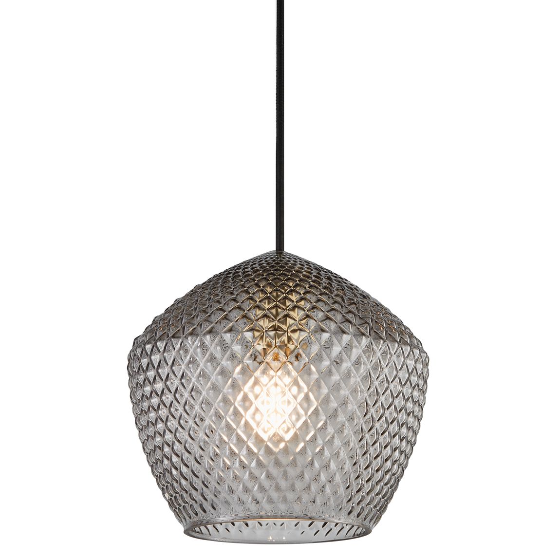 Orbiform Hängelampe Ø 23 cm Rauch / Messing