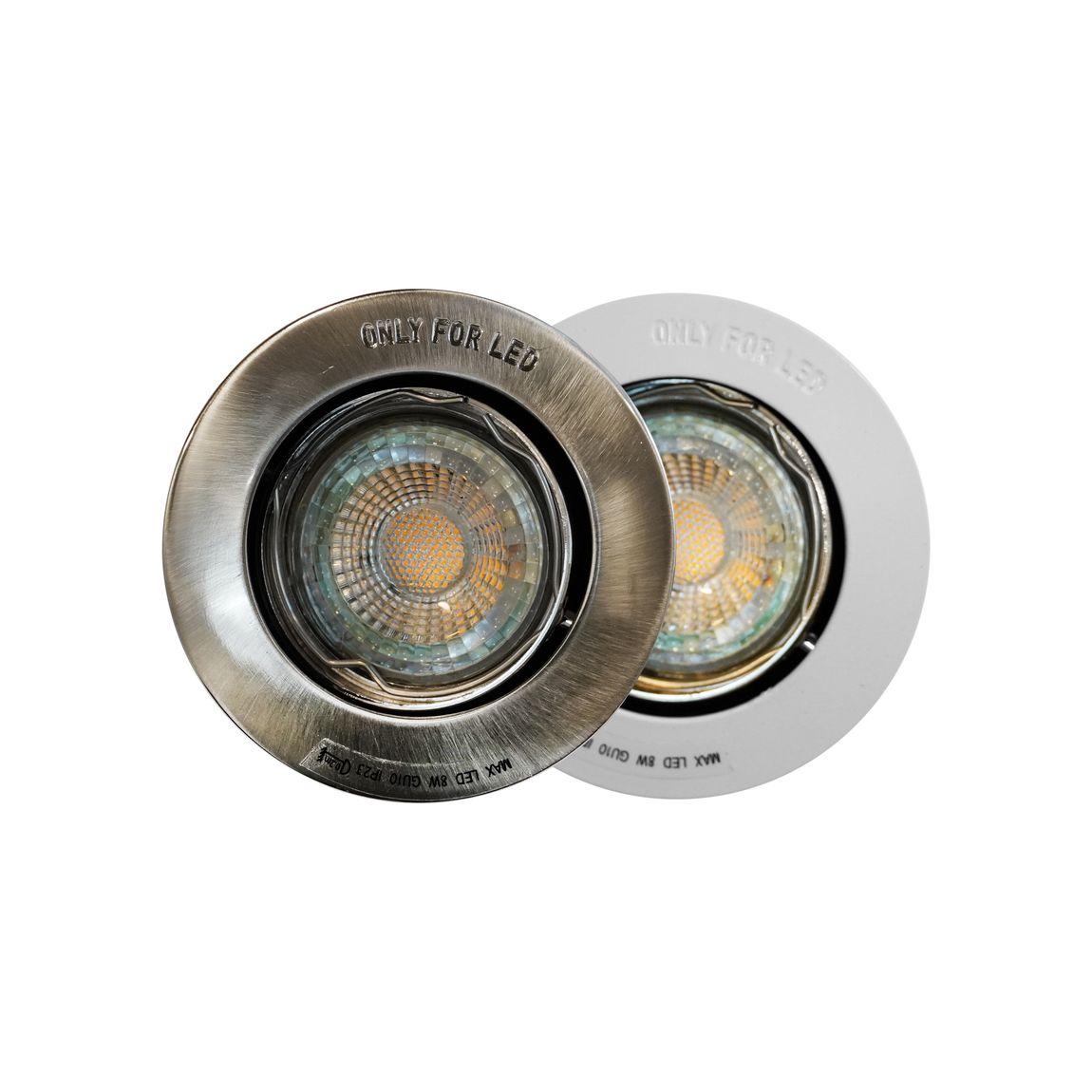 Mixit LED Einbaustrahler Ø 6,5 cm Schwenkbar Silber