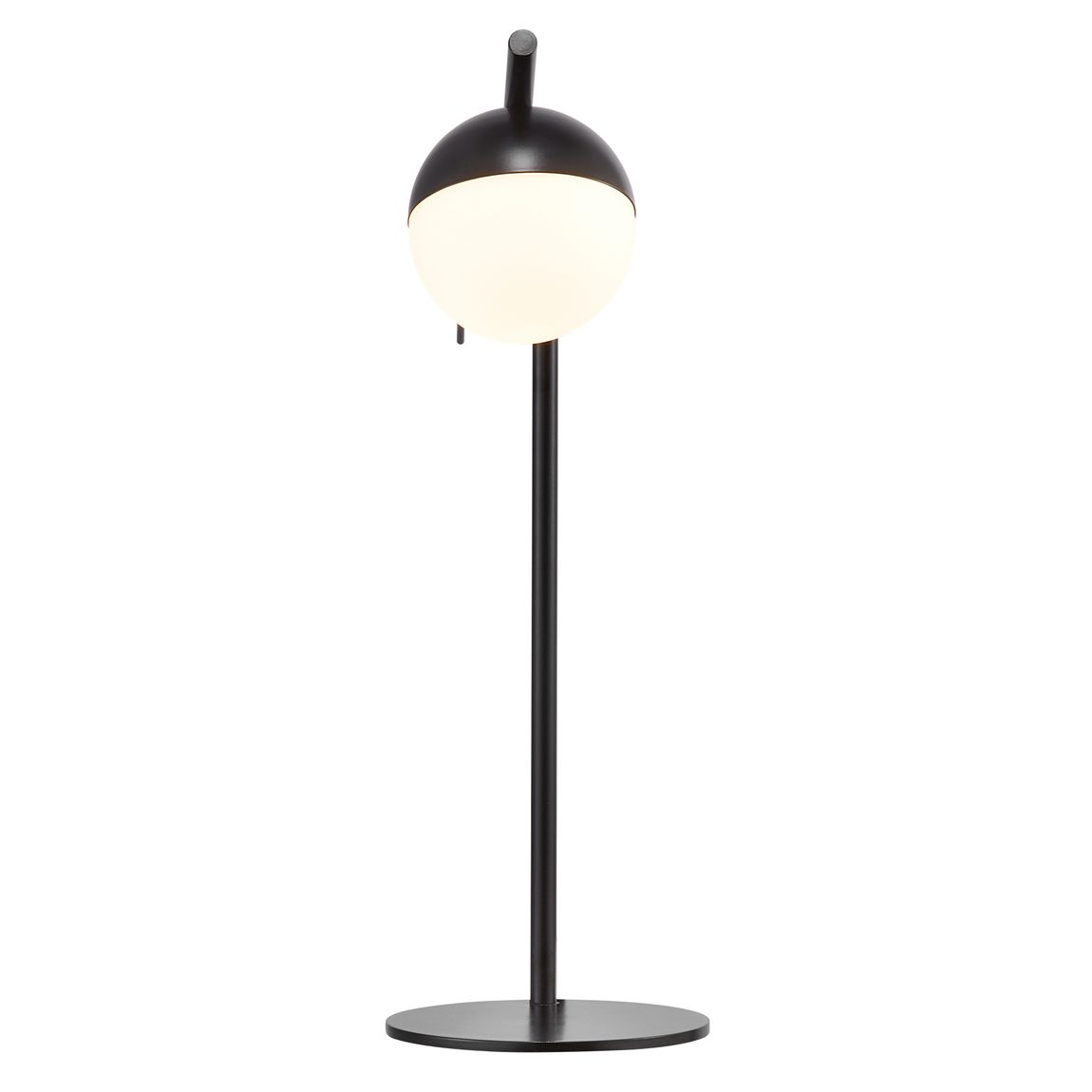 Contina Tischlampe Leselampe Ø 10 cm Schwarz/Weiß - Voelpe