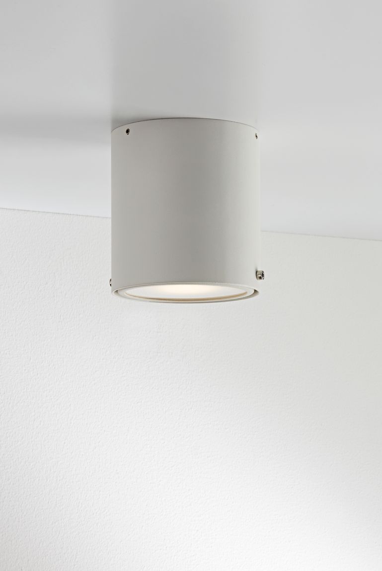 IP S4 LED Deckenlampe Badezimmer Ø 10 cm Weiß - Voelpe