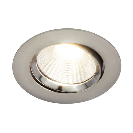 Dorado LED Einbauspot Ø 7,2 cm 3er-Set Verstellbar Silber - Voelpe