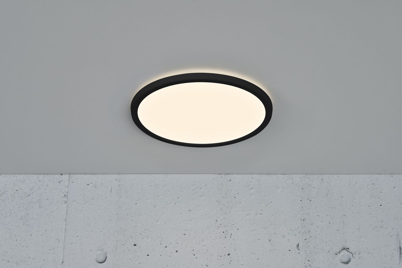 Oja Deckenlampe Ø 29,4 cm mit Moodmaker Dimmer Schwarz - Voelpe