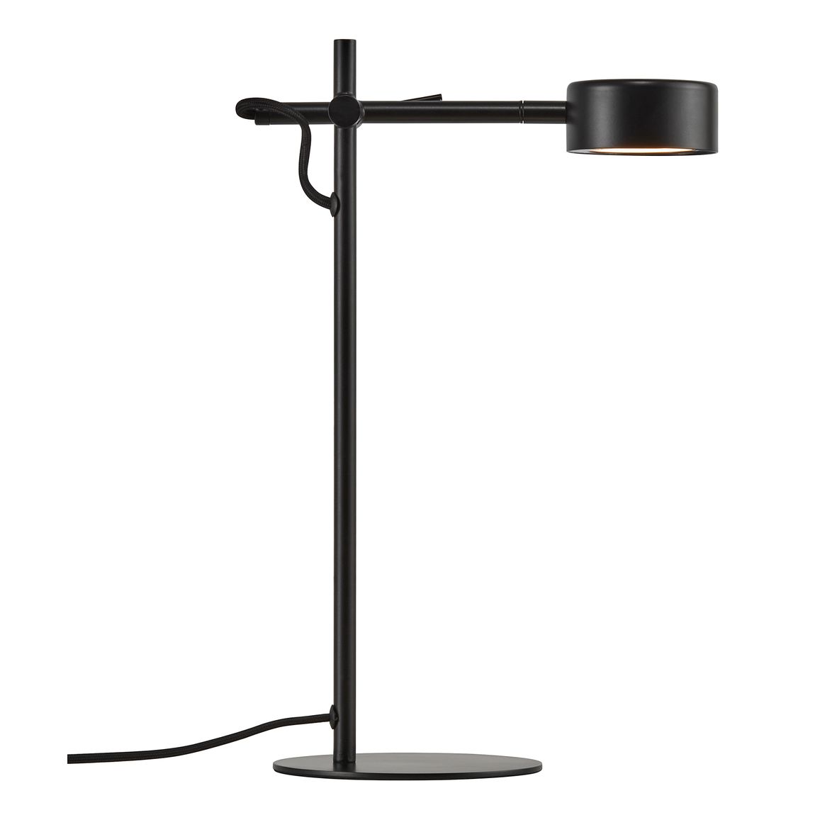 Clyde Tischlampe Leselampe Ø 8,5 cm mit Moodmaker Dimmer Schwarz