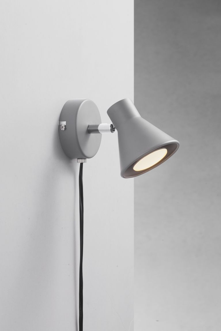 Eik Spot Ø 8,6 cm Wandlampe Grau - Voelpe