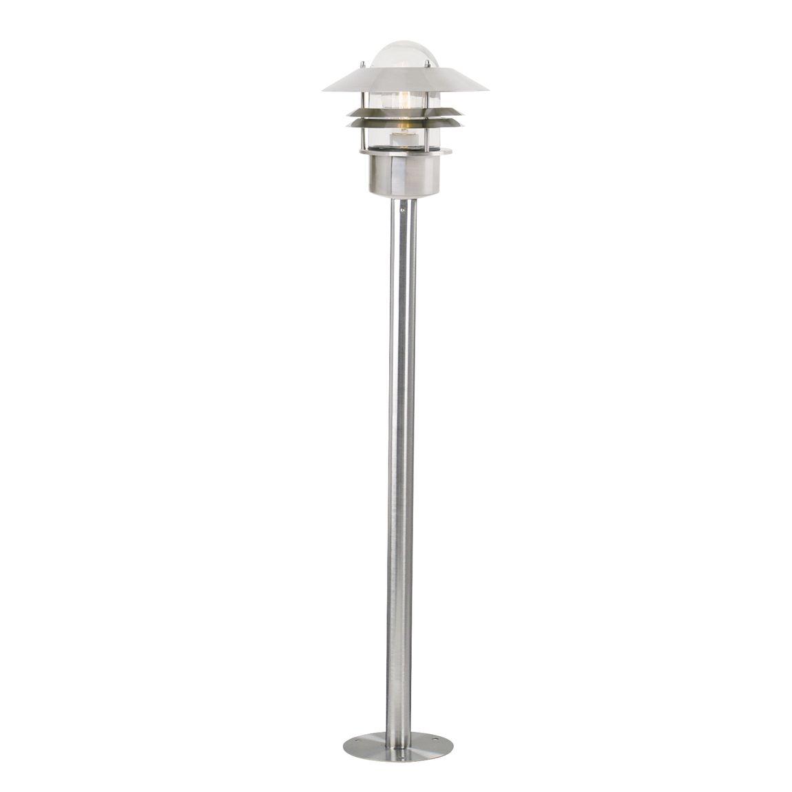 Blokhus Stehlampe E27 Edelstahl - Voelpe