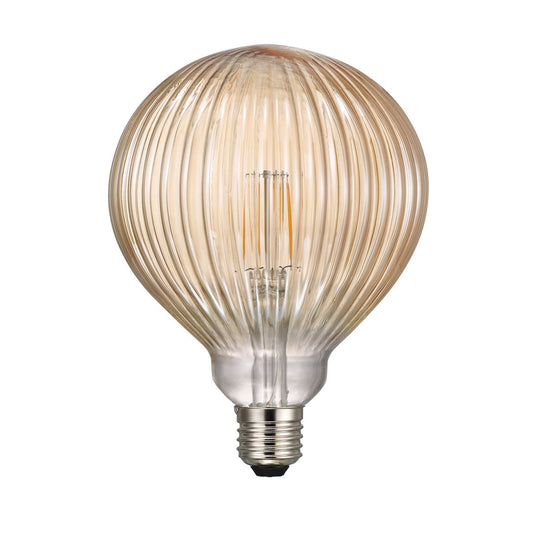 Glühbirne E27 Avra Basic Line Stripes Bernstein LED 1,5 Watt