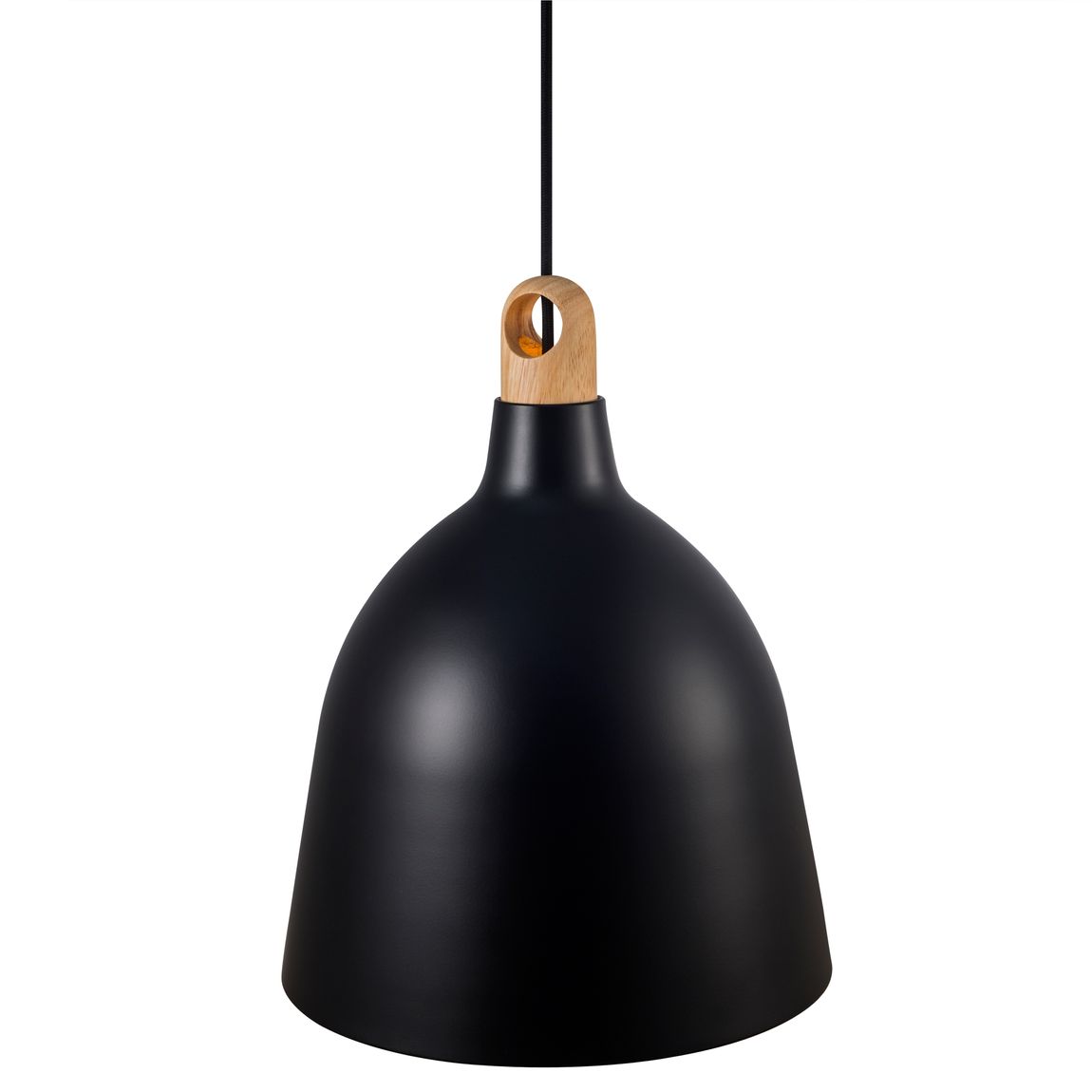 Moku Pendellampe Hängelampe Ø 29 cm Schwarz / Esche - Voelpe