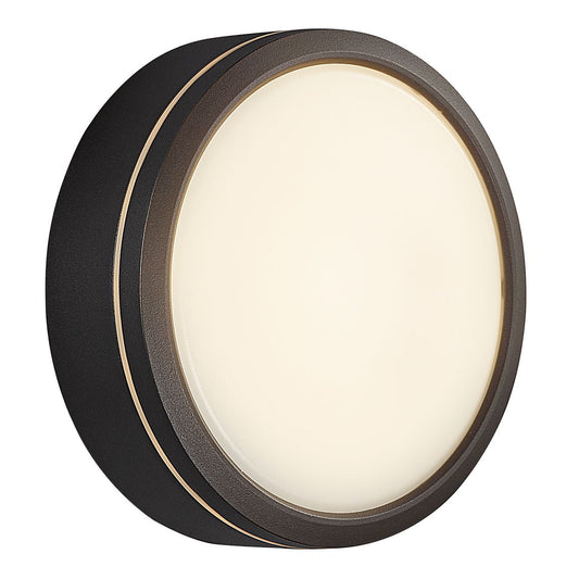 AVA Wandlampe Outdoor LED Bluetooth Schwarz / Opalweiß