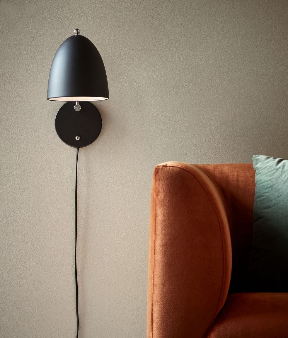 Alexander Wandlampe Leselampe Ø 16 cm Schwarz