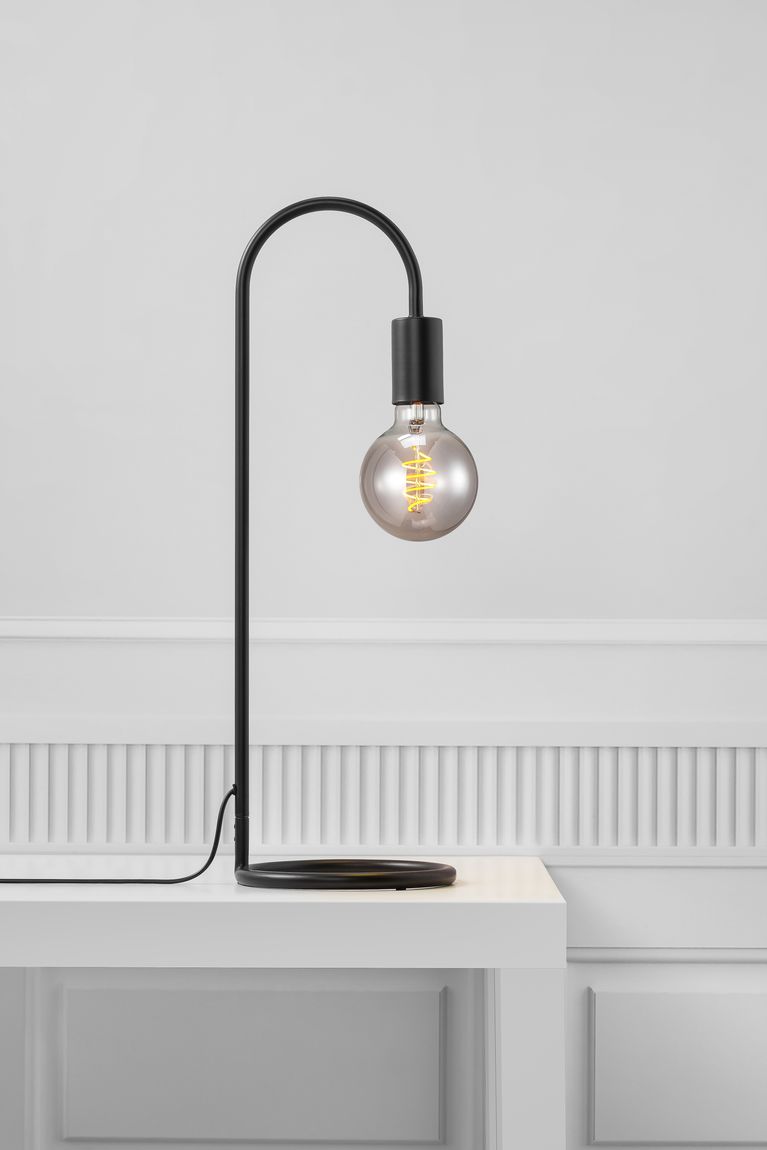 Paco Tischlampe E27 Schwarz - Voelpe