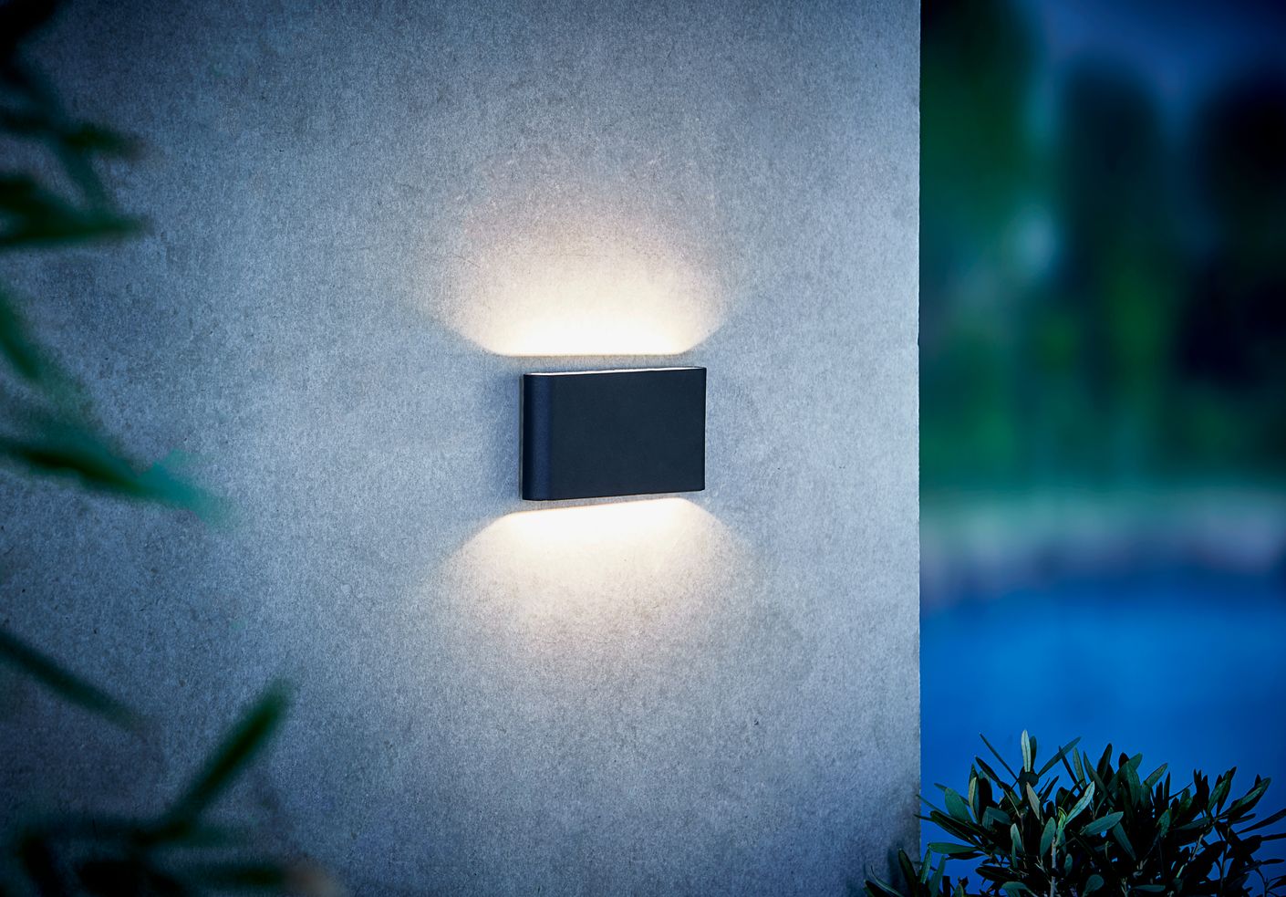 Kinver Wandlampe LED Schwarz